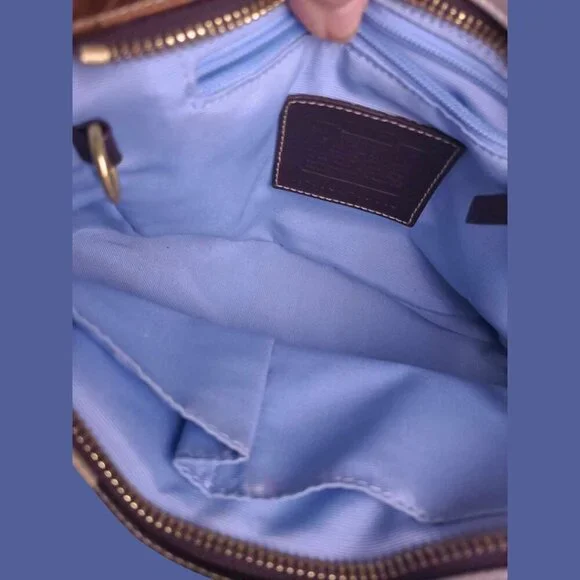 Vintage COACH Hamptons Bag in Scarf Print and matching Wristlet Set - Picture 12 of 15